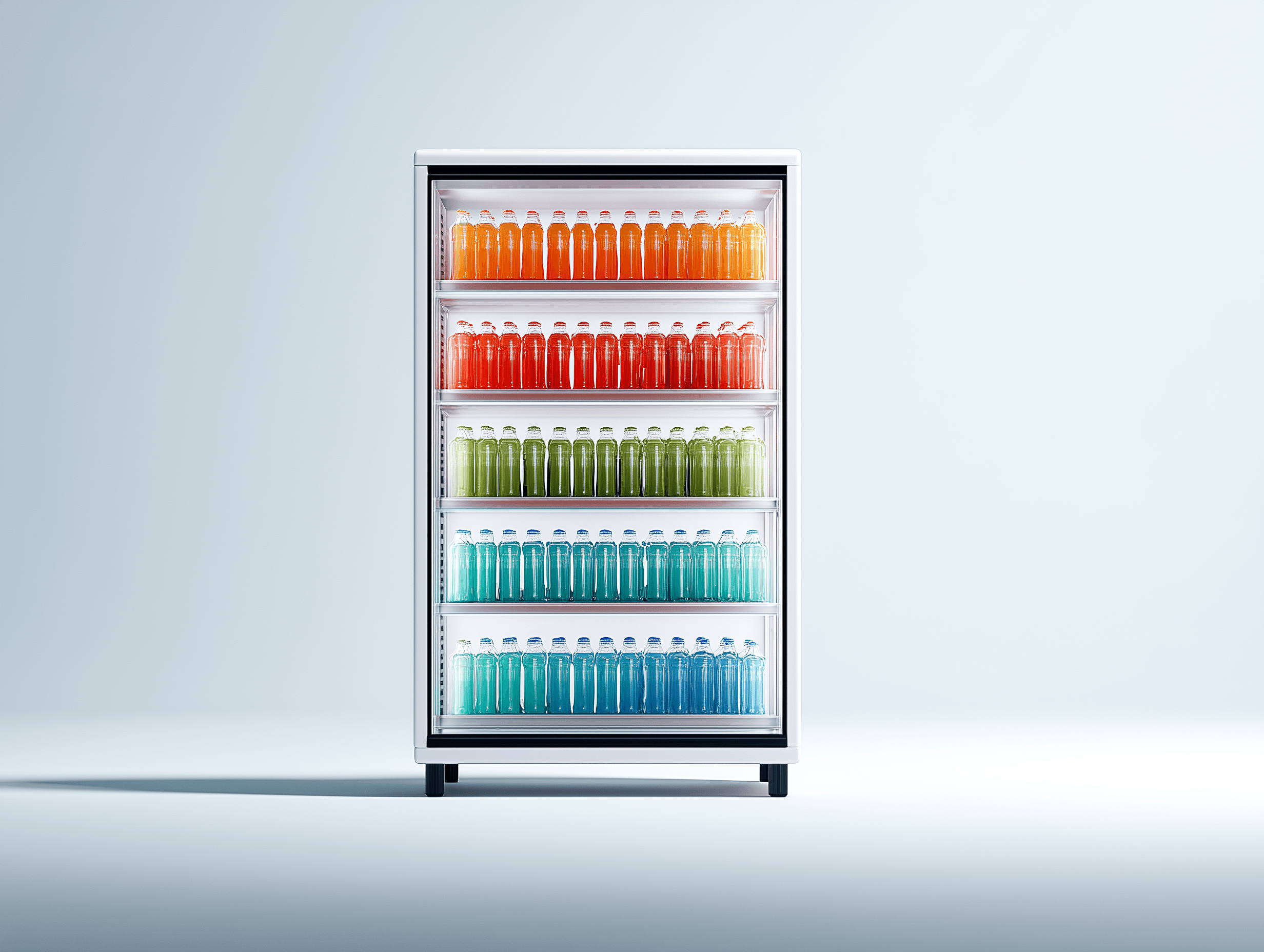 Commercial refrigeration display case with NxLite coating